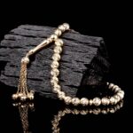 Kalem İşçilikli 14 Ayar Altın Tesbih - Görsel 2