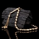 Kristal Kesim 14 Ayar Altın Tesbih - Görsel 2