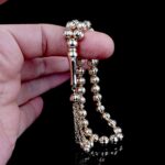 Karpuz Dilim 14 Ayar Altın Tesbih - Görsel 3