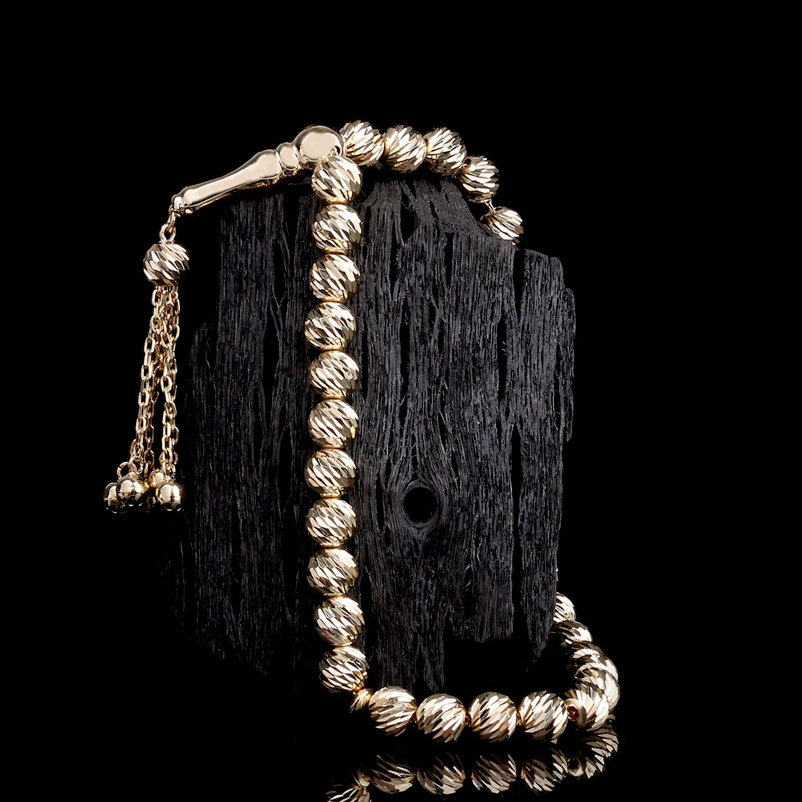 kalem-işçilikli-yuvarlak-altin-tesbih-18gr-19cm Kalem İşçilikli Yuvarlak Altın Tesbih - Görsel 1