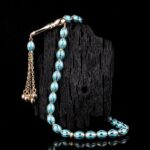 Turkuaz Mineli Altın Tesbih