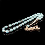 Turkuaz Mineli Altın Tesbih - Görsel 2