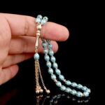 Turkuaz Mineli Altın Tesbih - Görsel 3