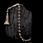Siyah Mineli Altın Tesbih