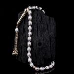 Beyaz Mineli Altın Tesbih