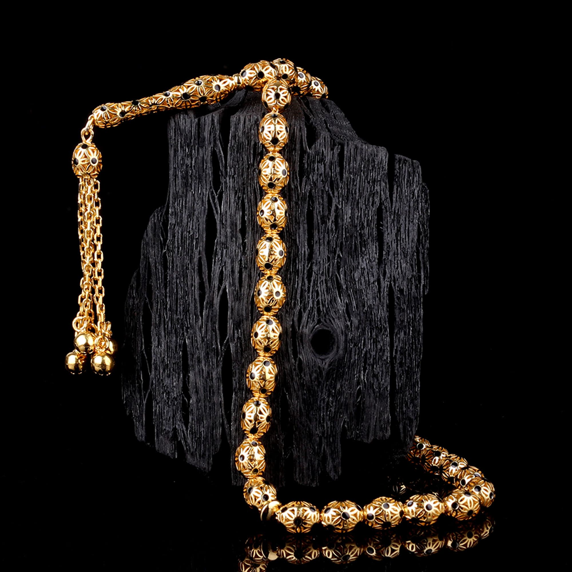 altın25-1 Telkari Altın Tesbih - Görsel 1