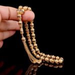 Siyah Mineli Telkari Altın Tesbih - Görsel 3