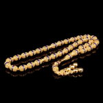 Lacivert Desenli Telkari Altın Tesbih - Görsel 2