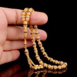 Lacivert Desenli Telkari Altın Tesbih - Görsel 3