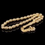 14 Ayar Altın Telkari İşlemeli Tesbih - Görsel 2