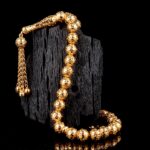 Yuvarlak Kesim Telkari Altın Tesbih