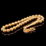 Yuvarlak Kesim Telkari Altın Tesbih - Görsel 2