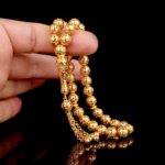 Yuvarlak Kesim Telkari Altın Tesbih - Görsel 3