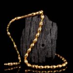 Siyah Mine İşlemeli Koleksiyonluk Altın Tesbih