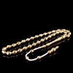 Beyaz Ay Yıldız İşlemeli Altın Tesbih - Görsel 2