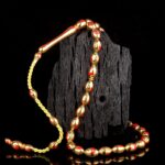 Kırmızı Ay Yıldız İşlemeli Altın Tesbih