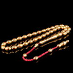 Galatasaray Logo İşlemeli Koleksiyonluk Altın Tesbih - Görsel 2