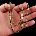 Kapsül Kesim İşlemeli Koleksiyonluk Altın Tesbih - Görsel 2