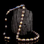 Oval Kesim Özel İşçilikli Altın Tesbih