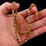 Hat İşlemeli Telkari Altın Tesbih - Görsel 3