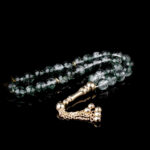 Yeşil Kuvars Taşlı Altın Tesbih - Görsel 2