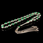 Yaprak Desen İşlemeli Altın Tesbih - Görsel 2